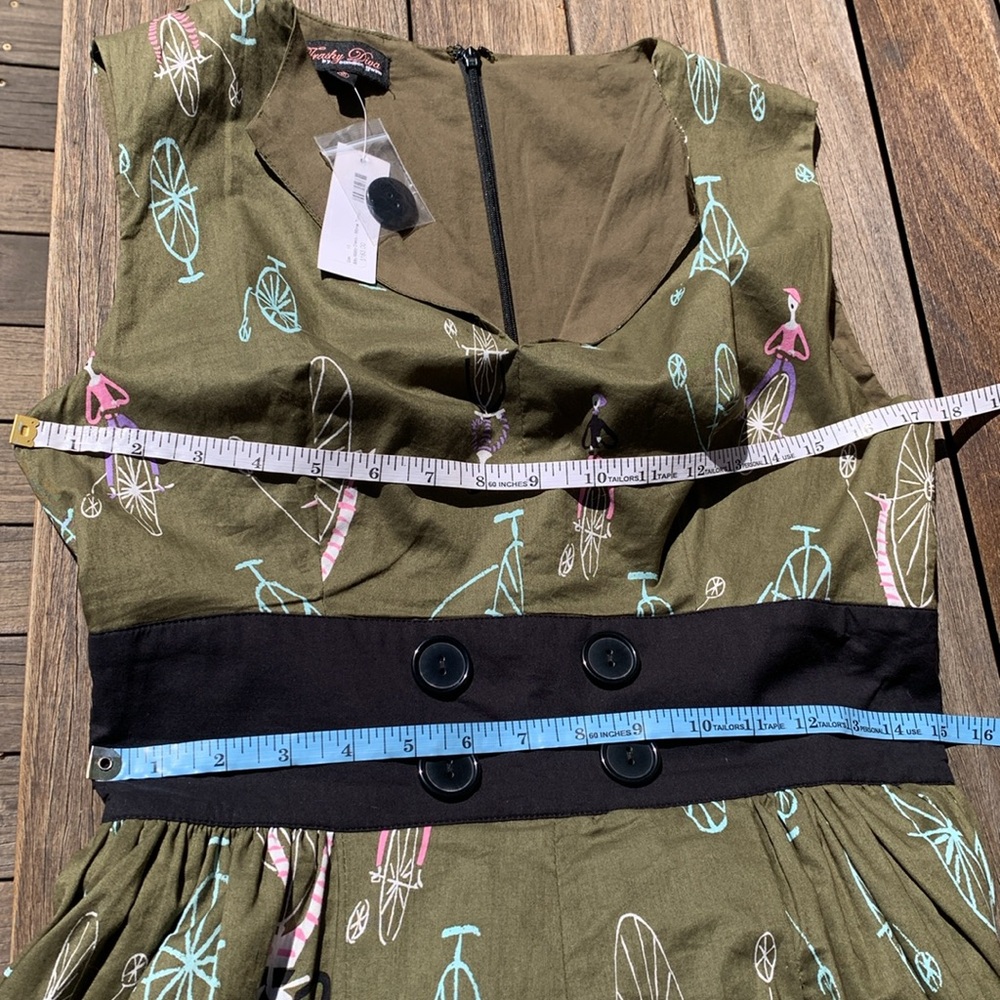 Trashy Diva Bitsy Middy Dress - Mime Time Size 10 - Picture 6 of 8